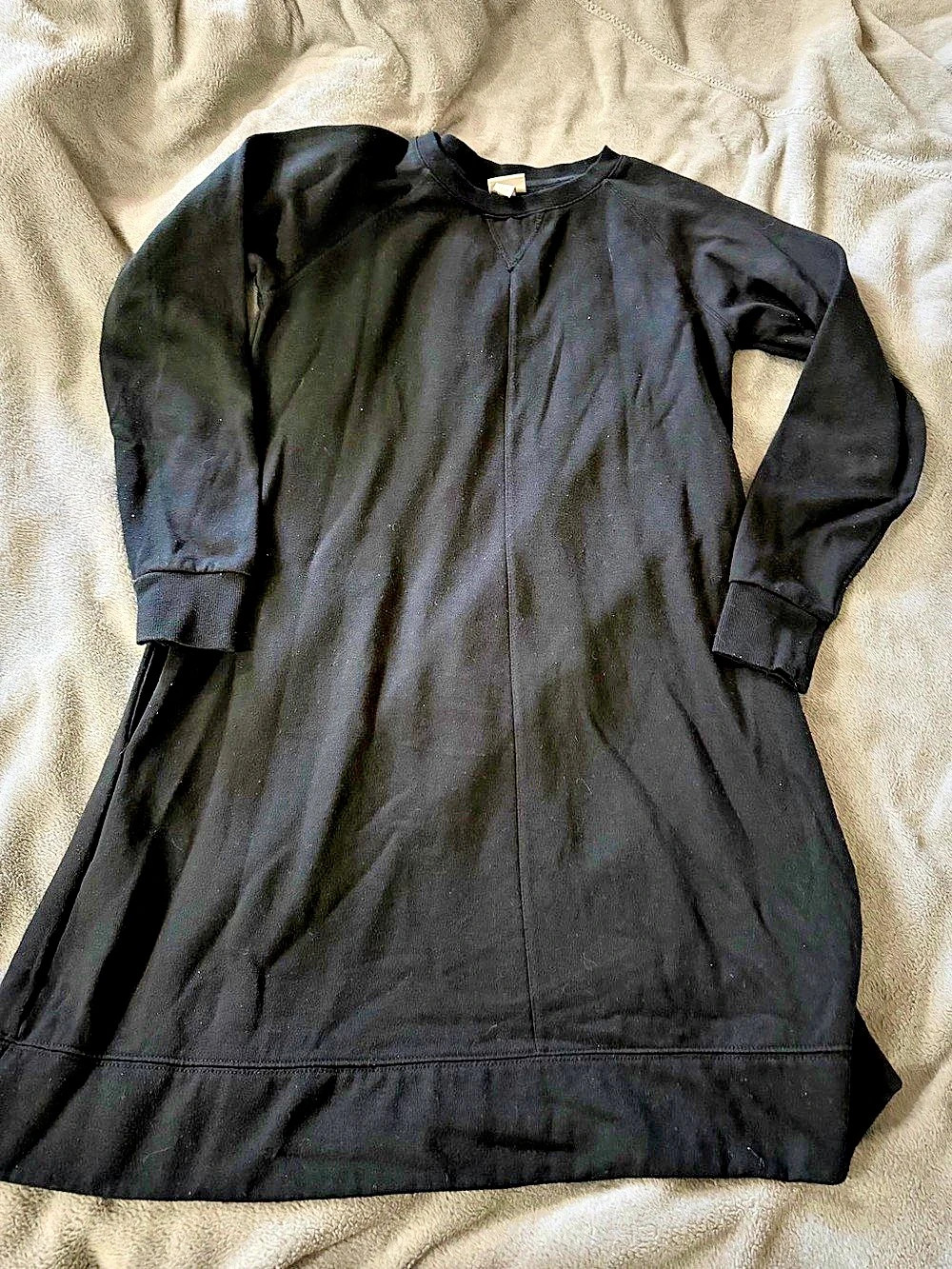 A New Day Black Long Sleeve sweatshirt Dress Size XS